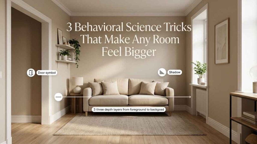 How to Make a Small Room Look Bigger: 3 Behavioral Science Tricks That Actually Work